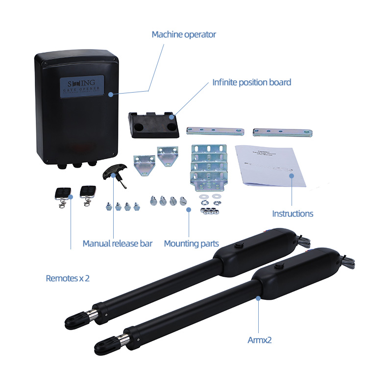 Turtech 400KG Automatic Swing Gate Motor