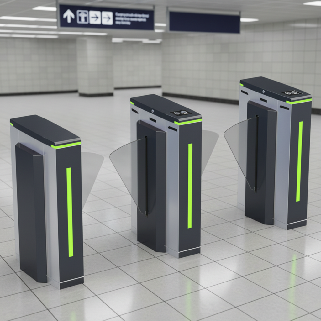 Heavy Duty Flap Turnstile for Airport Se